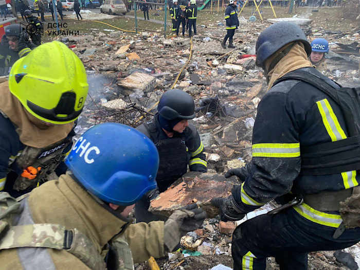 Russian drone and missile attacks kill 5 in Ukraine