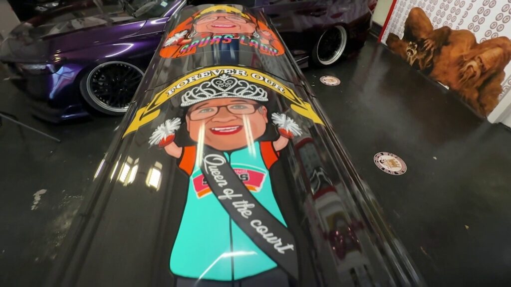 ‘Spurs Lady’ Sovia Lauriano honored with custom-wrapped casket