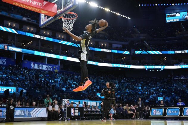 Stephon Castle finishes runner-up in NBA Dunk Contest