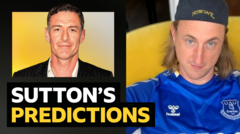 Sutton's predictions v The Wombats drummer & Everton fan Dan Haggis