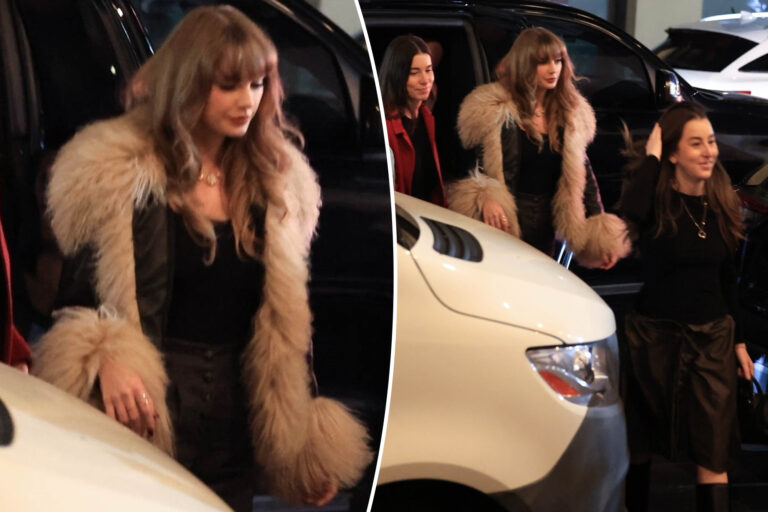 Taylor Swift has girls’ night out with mom Andrea, Kylie Kelce and HAIM sisters in New Orleans ahead of Super Bowl 2025