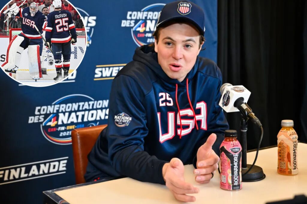 Team USA star Charlie McAvoy to miss 4 Nations final after being hospitalized