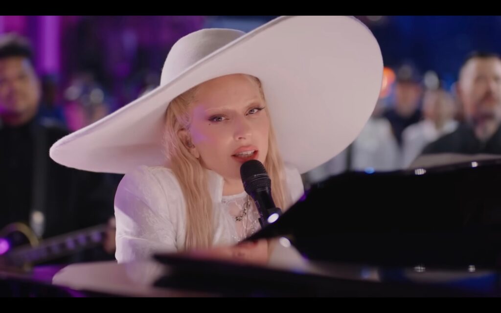 Watch Lady Gaga Perform “Hold My Hand” at 2025 Super Bowl