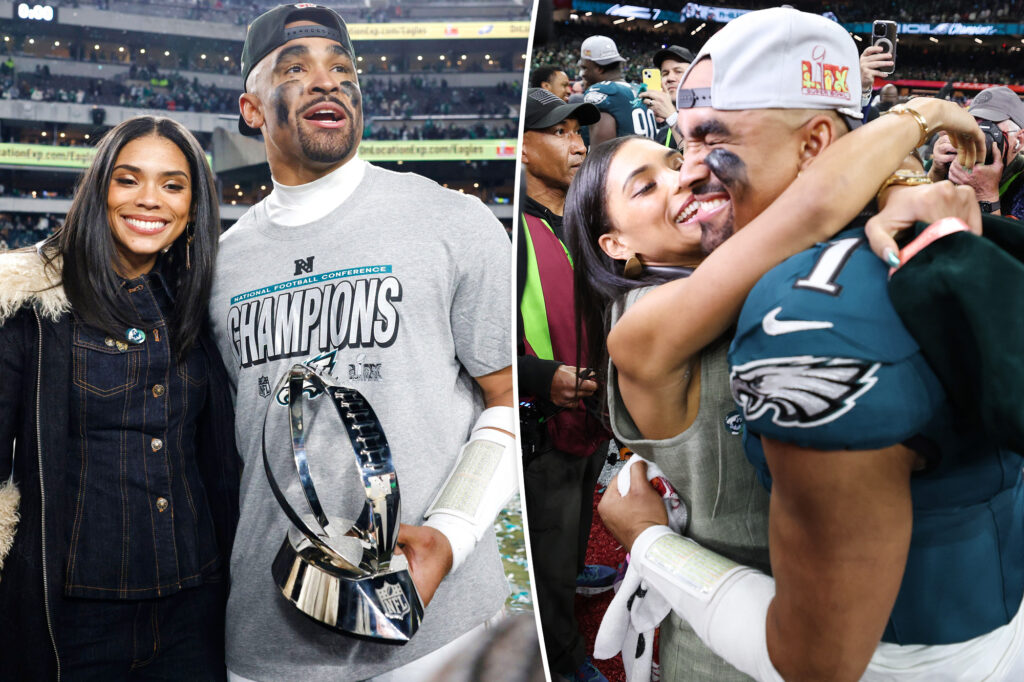 Who is Bry Burrows? Meet Eagles QB Jalen Hurts’ fiancée after Super Bowl 2025 win