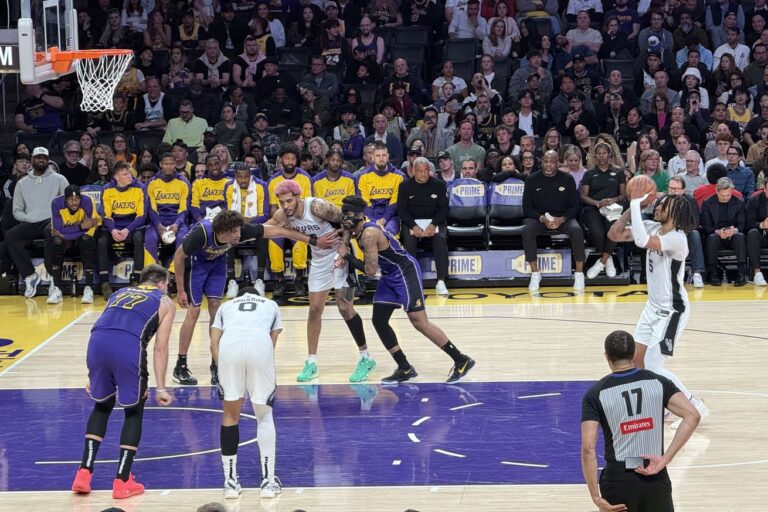 Attending the re-scheduled Spurs — Lakers game