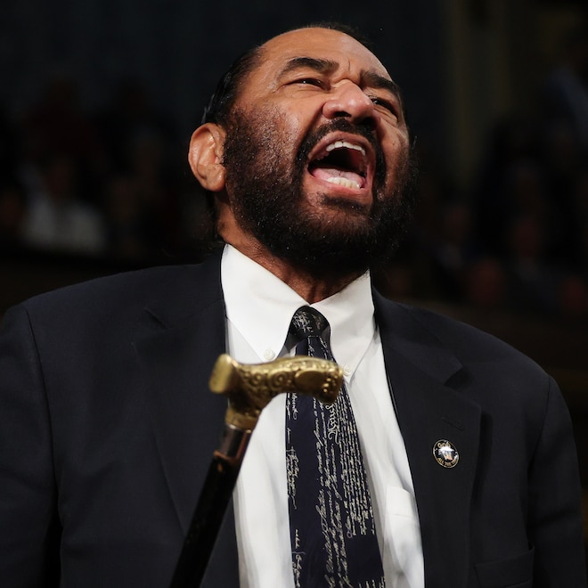 Congressman Al Green Removed During Trump's Speech to "Goodbye" Chants