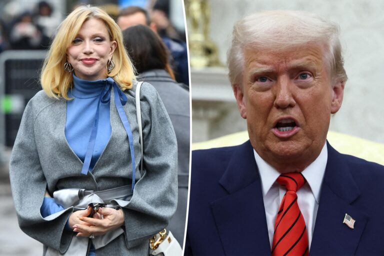 Courtney Love permanently relocating to UK to get away from ‘emperor’ Trump: ‘It’s frightening now’