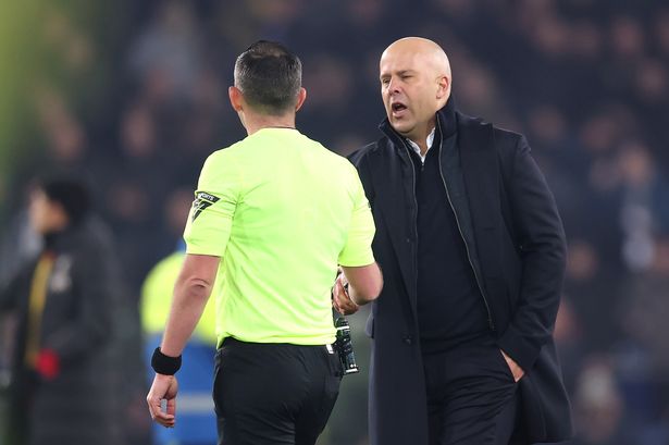 FA explanation over Arne Slot ban in full as Michael Oliver claims Reds boss swore at him