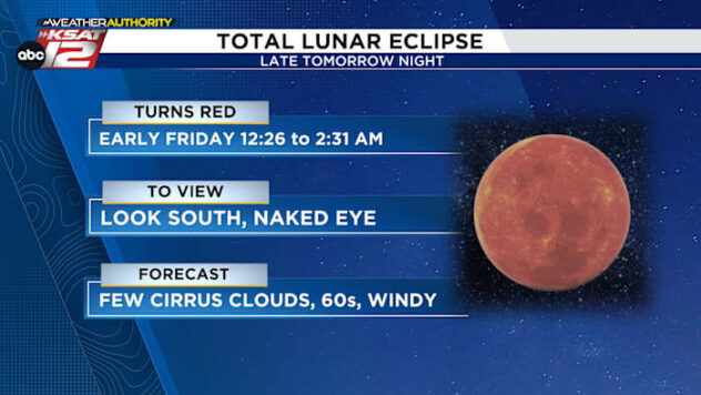 How to view this week’s total lunar eclipse in San Antonio