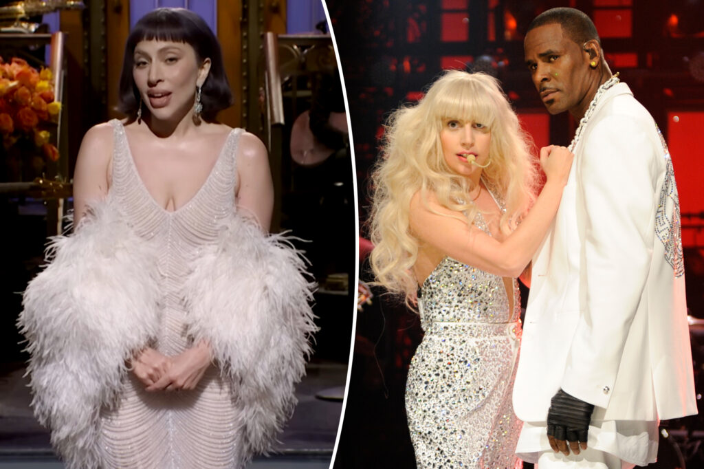 Lady Gaga pokes fun at her 2013 performance with R. Kelly during ‘SNL’ monologue: That ‘aged amazingly’