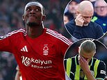 Nottingham Forest 1-0 Man City: Champions dealt fresh blow in top four race as they slip to another defeat after Callum Hudson-Odoi's dramatic late winner