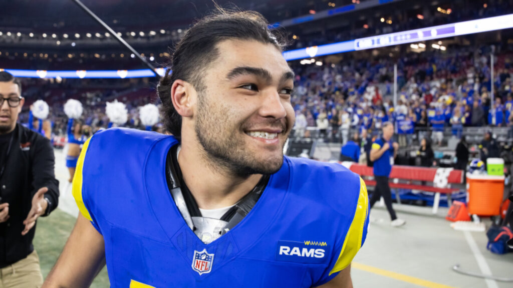 Puka Nacua has the perfect reaction to the Los Angeles Rams' latest announcement about Matthew Stafford