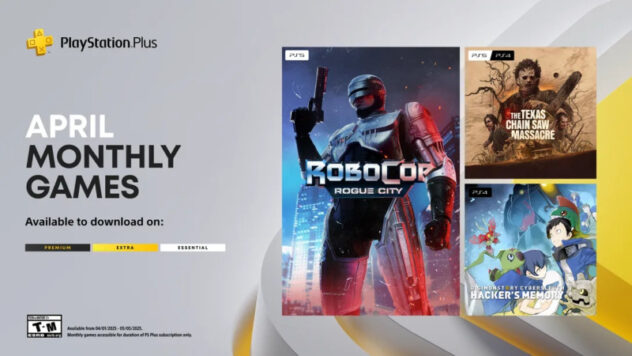RoboCop: Rogue City Headlines PlayStation Plus Essentials Games For April