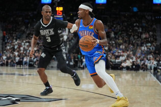 Spurs compete early but run out of gas in the second half in loss to the Thunder