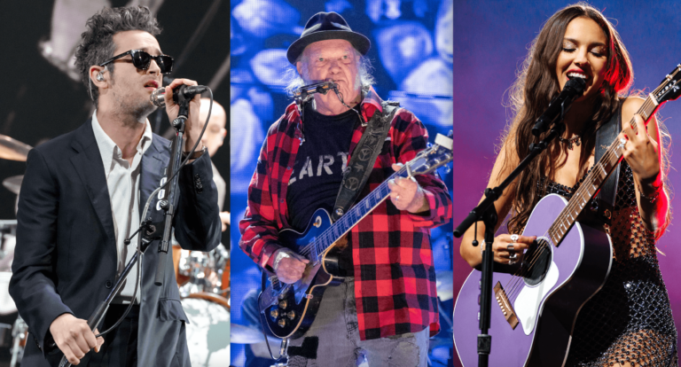 The 1975, Neil Young, and Olivia Rodrigo to Headline Glastonbury 2025