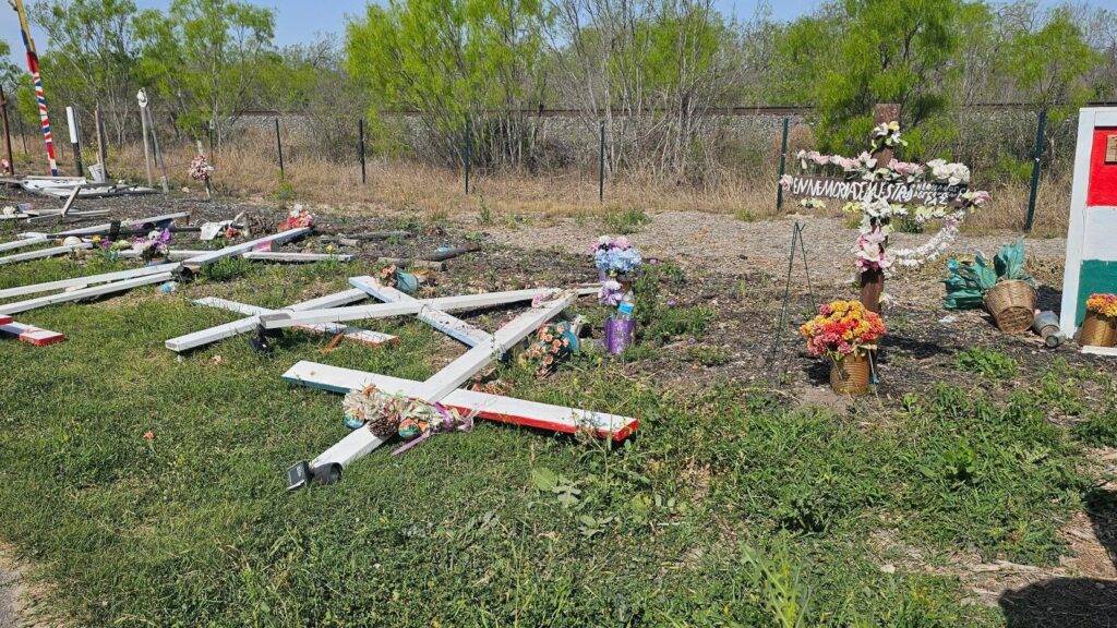 ‘We’ve worked so hard to keep up with it‘: Quintana Road memorial for 53 migrants vandalized