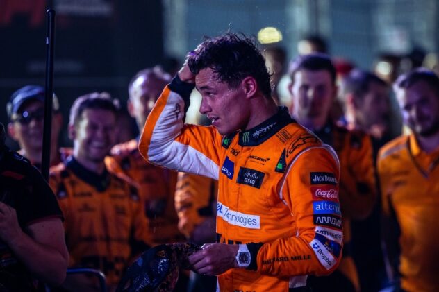 What happens on Norris's "worst day of the year" in F1 winter training