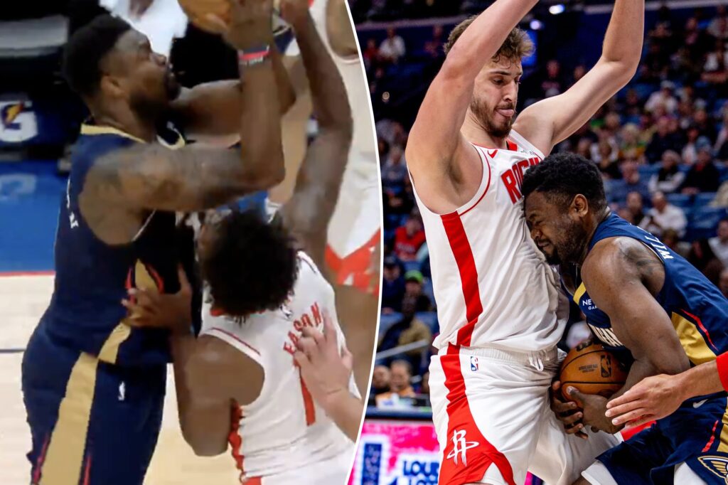 Zion Williamson gets heated with ref after missed call: ‘Sick of that s–t’