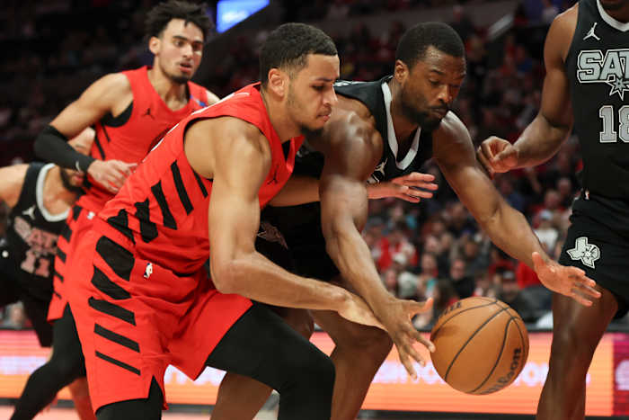 Blazers beat Spurs 120-109, but both teams are eliminated from play-in contention
