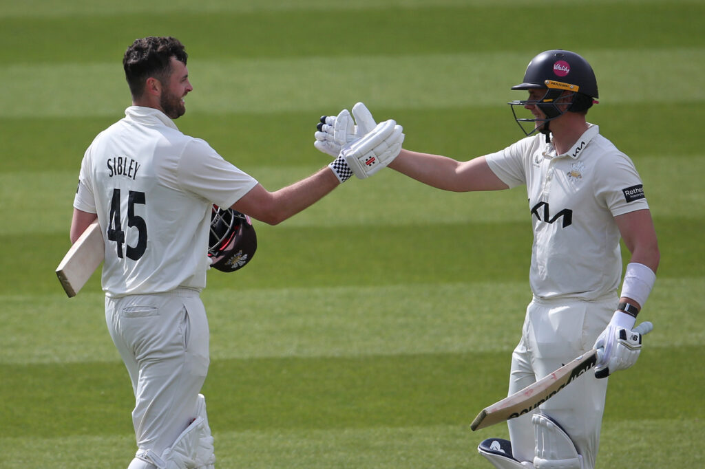 Dom Sibley's twin hundreds put Surrey on brink of crushing win