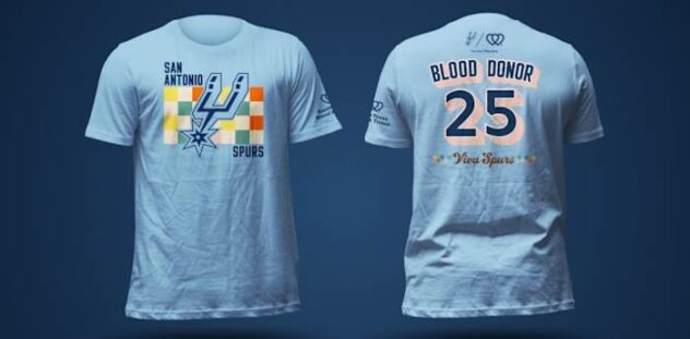 Donating blood today will land you two free tickets to Spurs vs. Raptors game