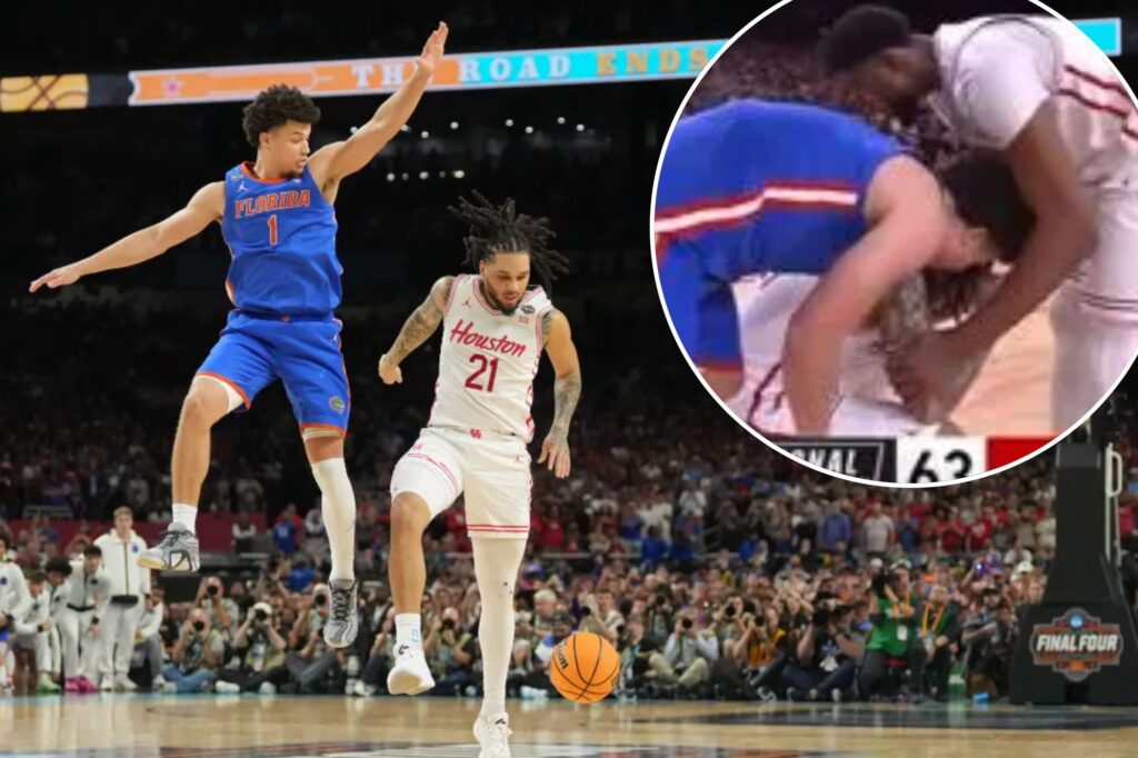 Florida star Walter Clayton Jr. consoled Emanuel Sharp after heartbreaking loss for Houston