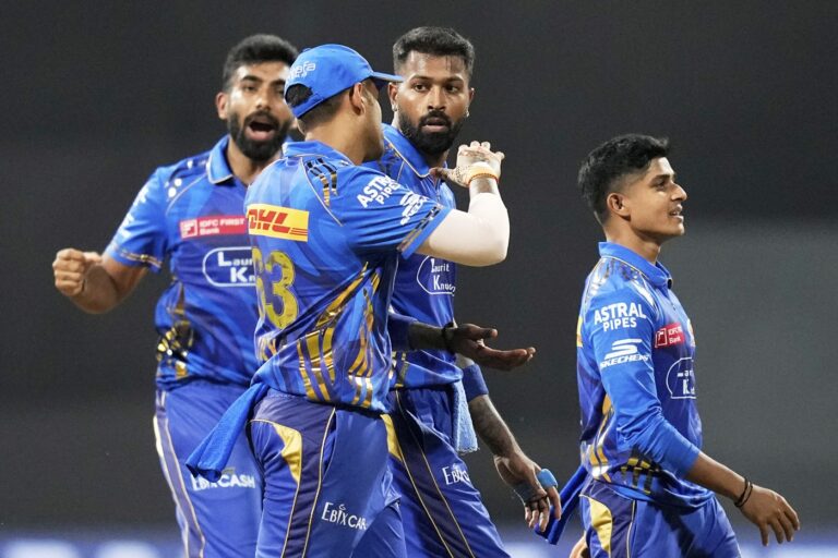 Hardik says MI bowlers 'didn't have anywhere to hide' on a 'tough track'