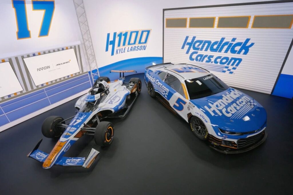 Kyle Larson's McLaren-Hendrick paint schemes revealed for Indy 500/Coke 600 double
