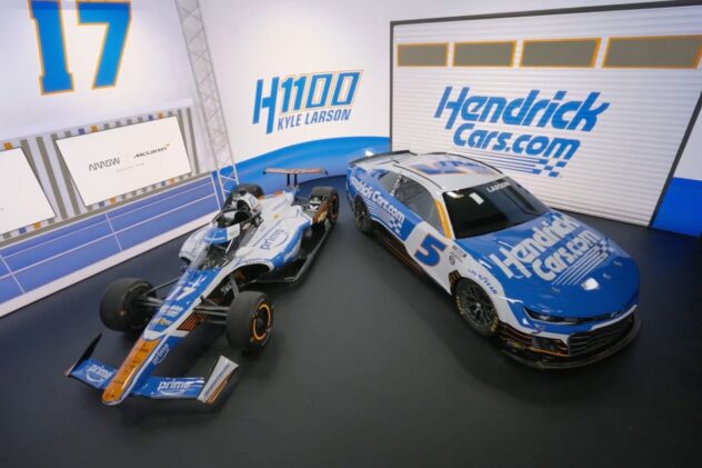 Kyle Larson's McLaren-Hendrick paint schemes revealed for Indy 500/Coke 600 double
