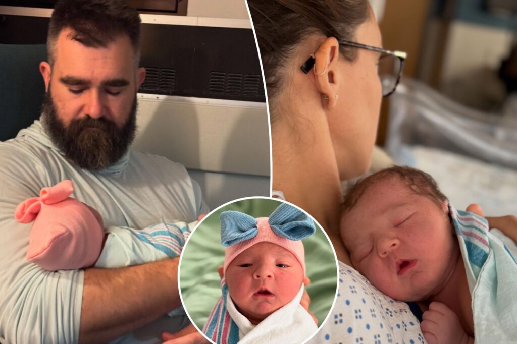 Kylie, Jason Kelce welcome baby girl number four to the world: ‘Whoop, there she is!’