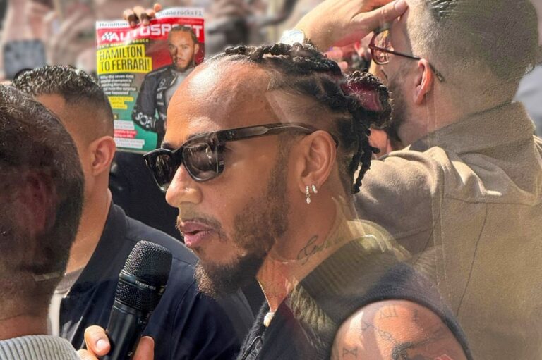 Lewis Hamilton brings London to a standstill at Fanatics store opening