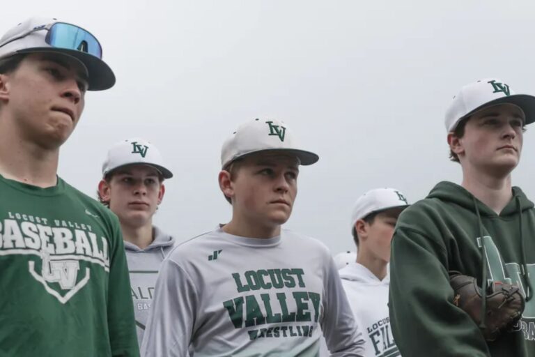 Long Island varsity baseball team playing eighth graders with eyes on tomorrow