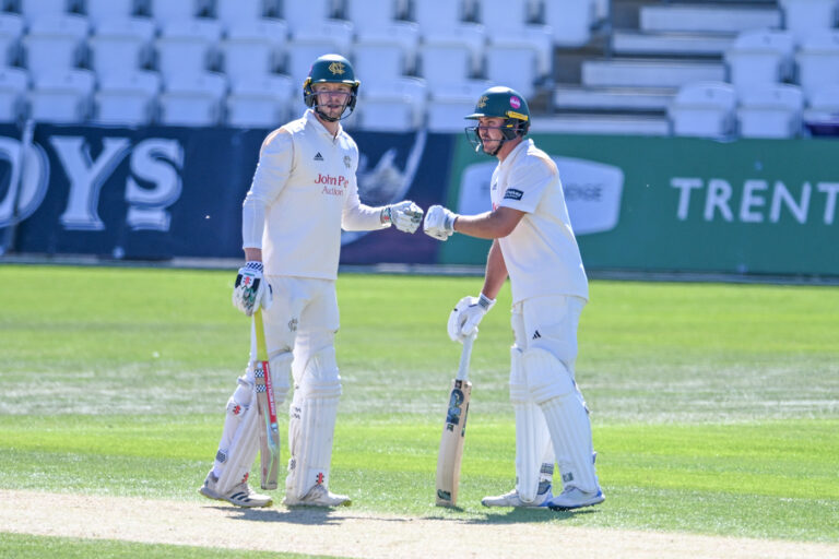 Lyndon James hundred leads Nottinghamshire to healthy first-innings lead