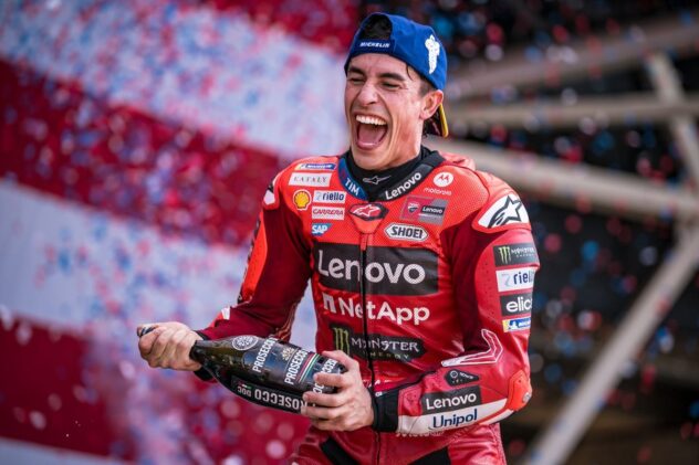 Marquez takes dramatic win in Americas GP sprint to remain unbeaten in MotoGP 2025