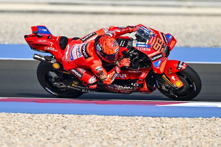 MotoGP Qatar GP: Marc Marquez grabs pole, Bagnaia 11th after crash