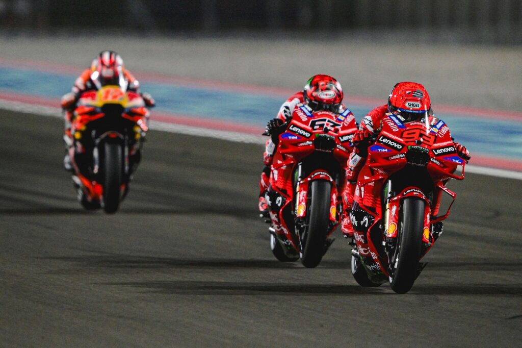 MotoGP Qatar GP: Marc Marquez survives clash with brother Alex to win