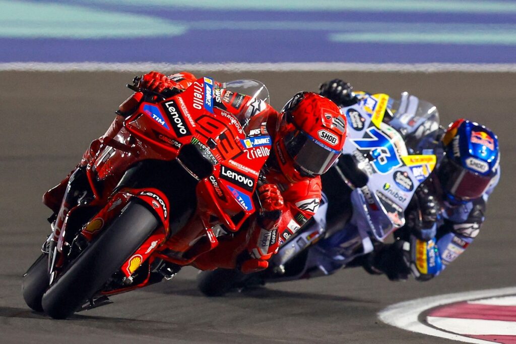 MotoGP Qatar GP: Marc Marquez wins sprint race from brother Alex
