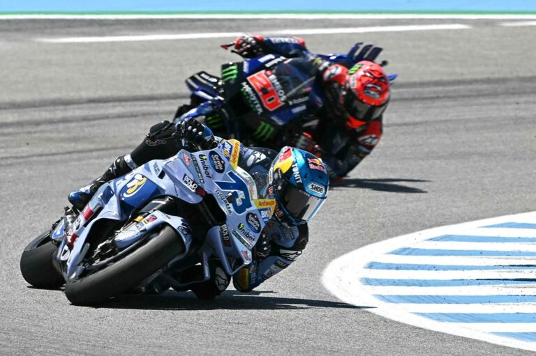MotoGP Spanish GP: Alex Marquez takes first win as Marc crashes
