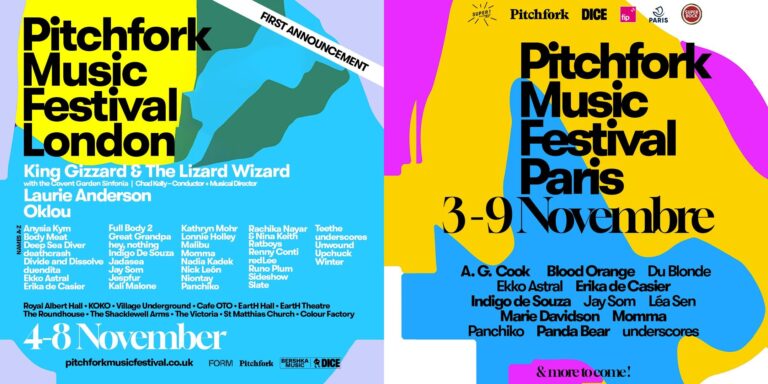 Pitchfork London and Paris 2025 Announce First Wave of Artists