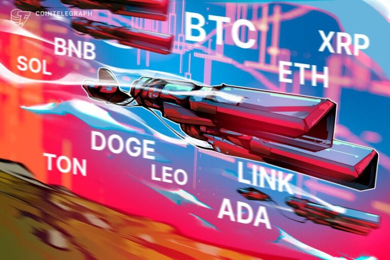 Price analysis 4/4: BTC, ETH, XRP, BNB, SOL, DOGE, ADA, TON, LEO, LINK