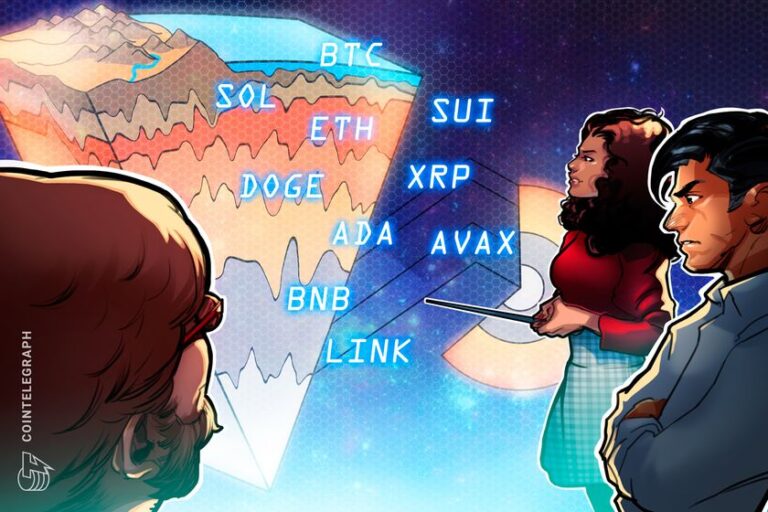 Price predictions 4/25: BTC, ETH, XRP, BNB, SOL, DOGE, ADA, SUI, LINK, AVAX
