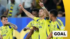 Ronaldo scores rocket volley for Al-Nassr