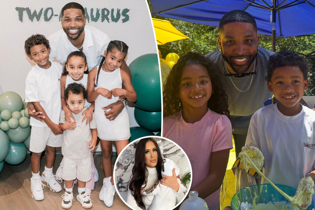 Tristan Thompson slammed for excluding son Theo in family pictures with his other 3 kids