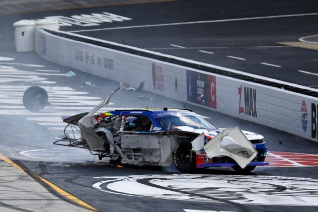 Violent crash forces stoppage in NASCAR Xfinity race at Bristol