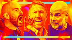 Where do Premier League managers stand during a game?