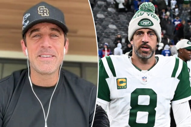 Aaron Rodgers sparks marriage rumors by wearing ring on THAT finger at Kentucky Derby 2025 event