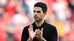 Arsenal first-half performance unacceptable - Arteta