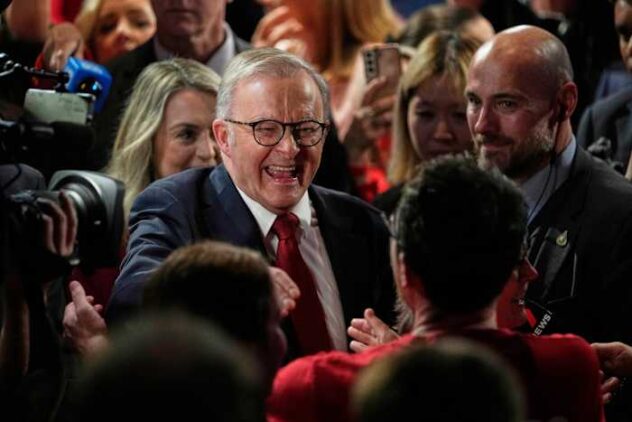 Australia's re-elected prime minister says voters chose unity over division