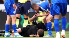 Milestone-chasing Vardy not ready to blow whistle on Leicester career