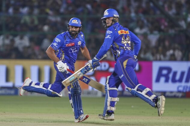 Rohit, Rickelton, SKY, Hardik fireworks power MI to 217